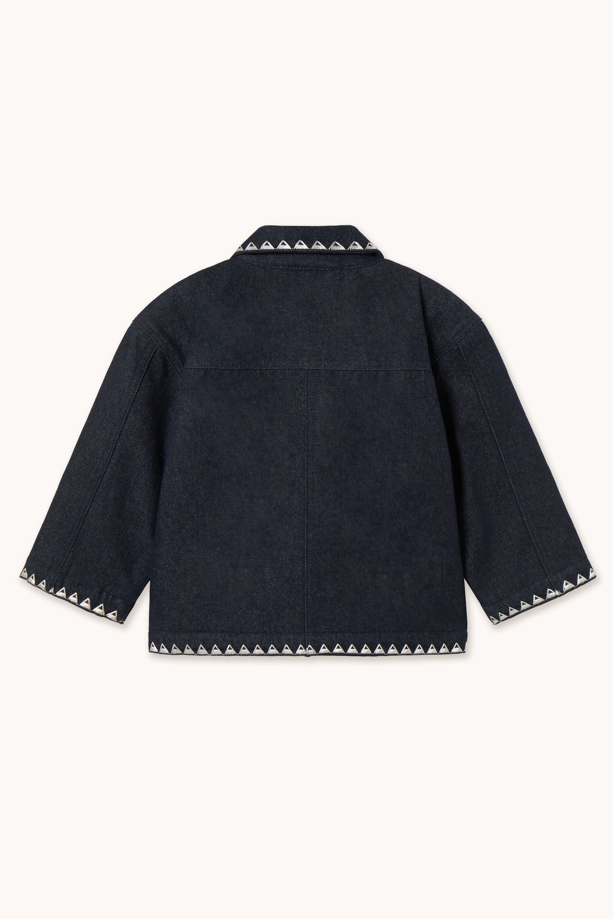 Bunda s drobnou mašličkou DENIM DARK WASH
