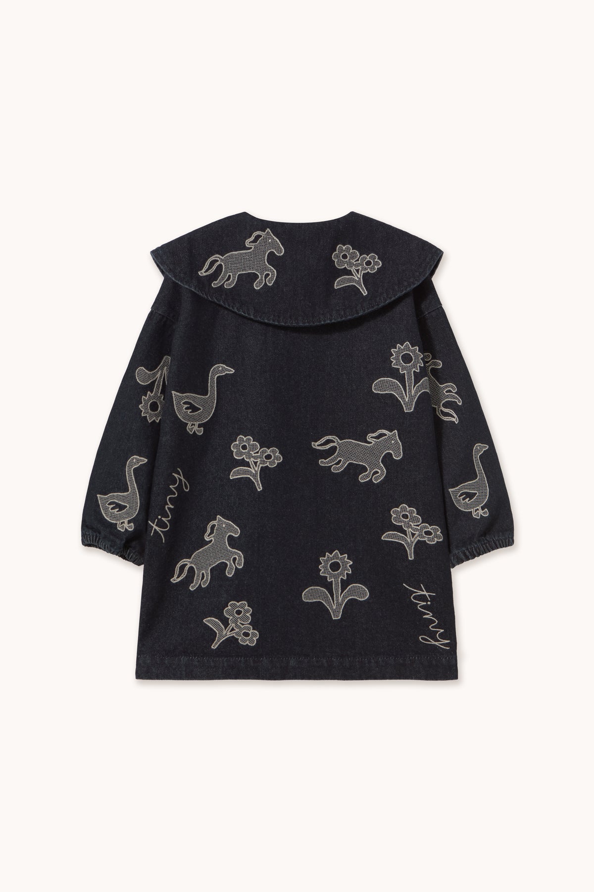Horses &amp; Flowers Denim Dress DENIM DARK WASH