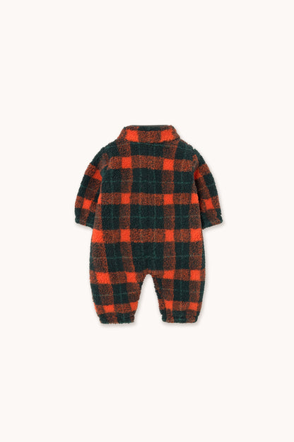 Red Check Sherpa One-Piece MULTICOLOR