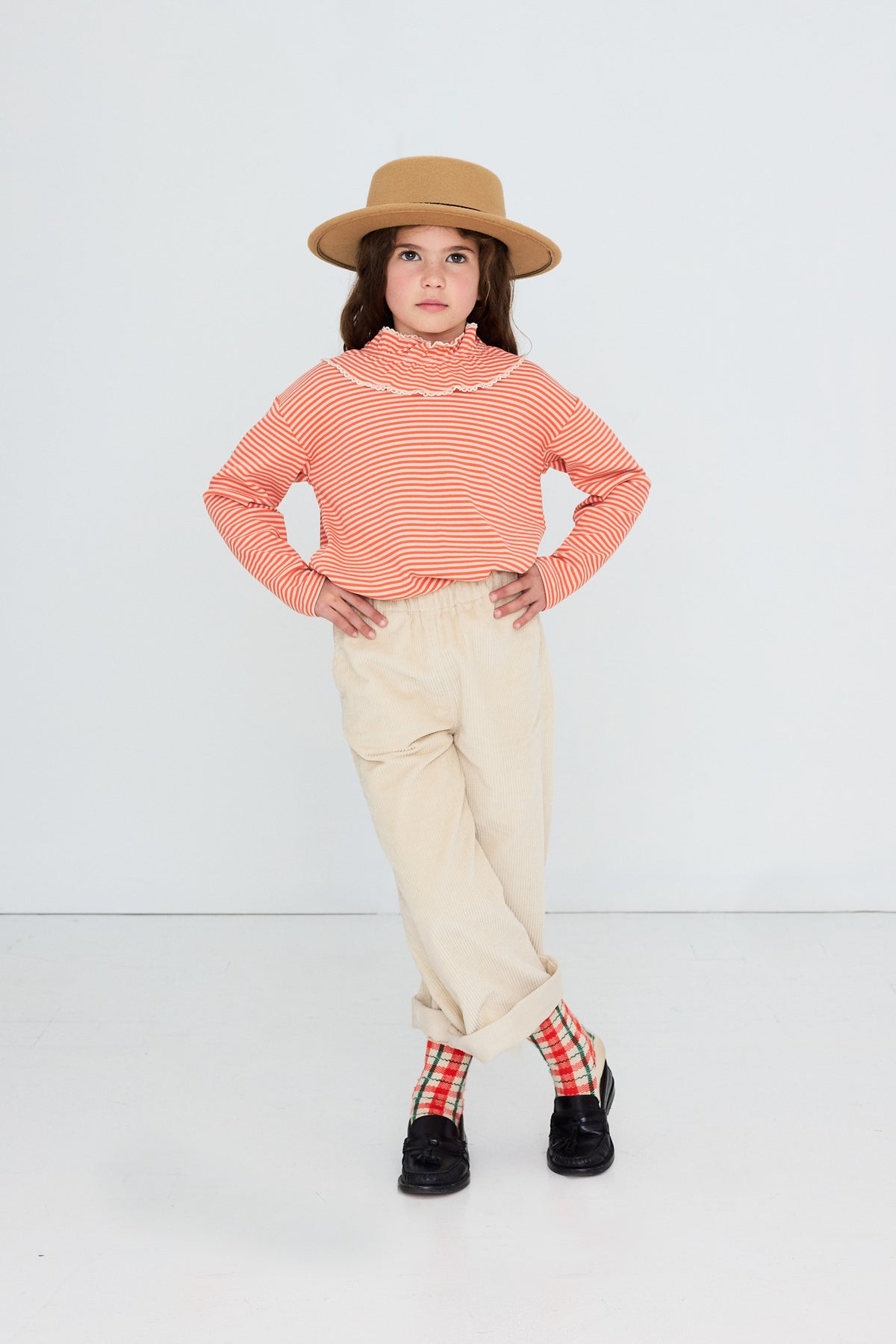 Stripes Rib Tee SUMMER RED