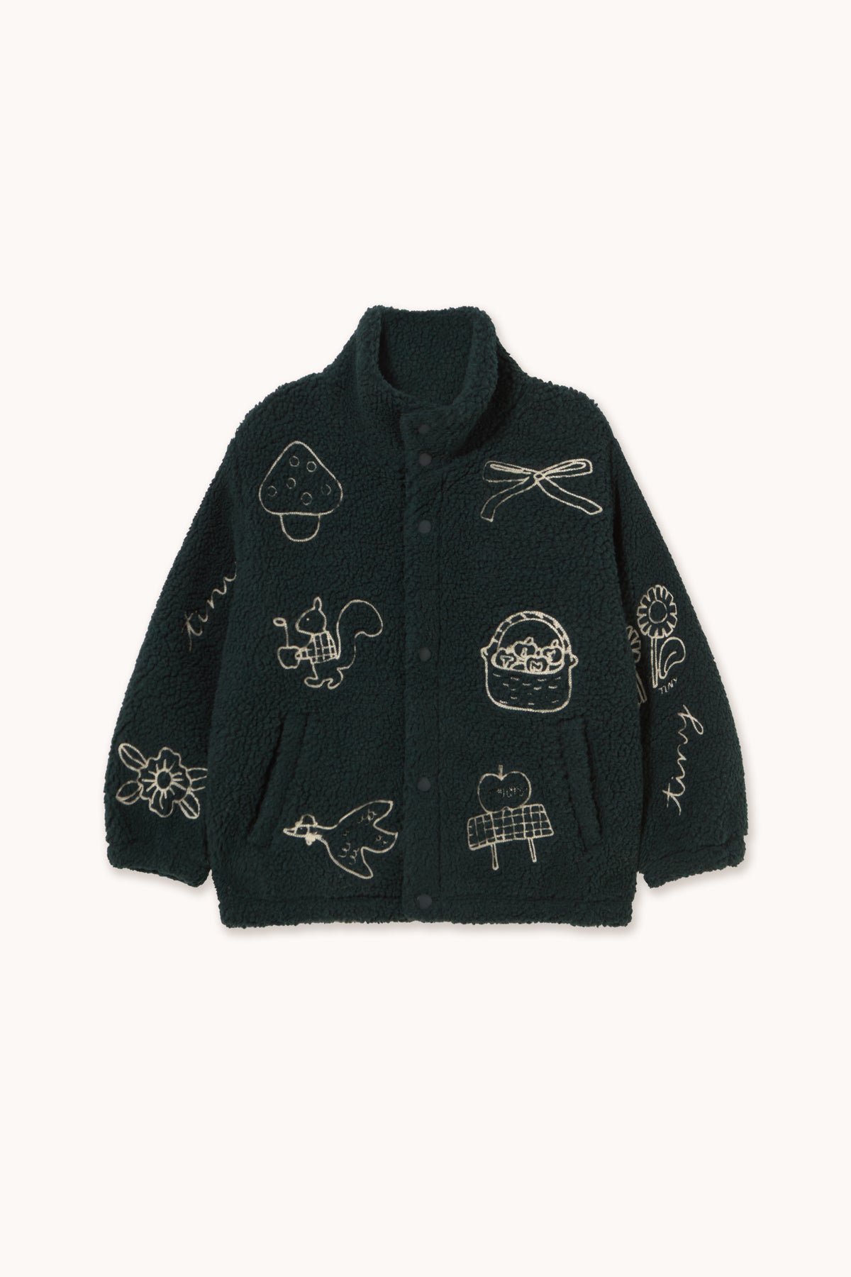 Bunda Tiny Apples Sherpa INK BLUE