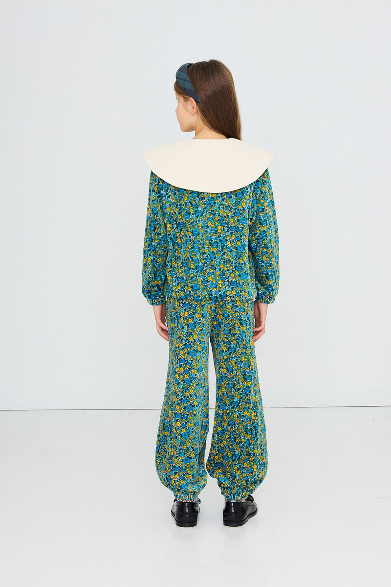 Flower Pattern Sweatshirt