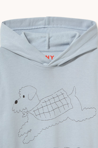 Sudadera con capucha estampada de Jump Dog WASHED BLUE