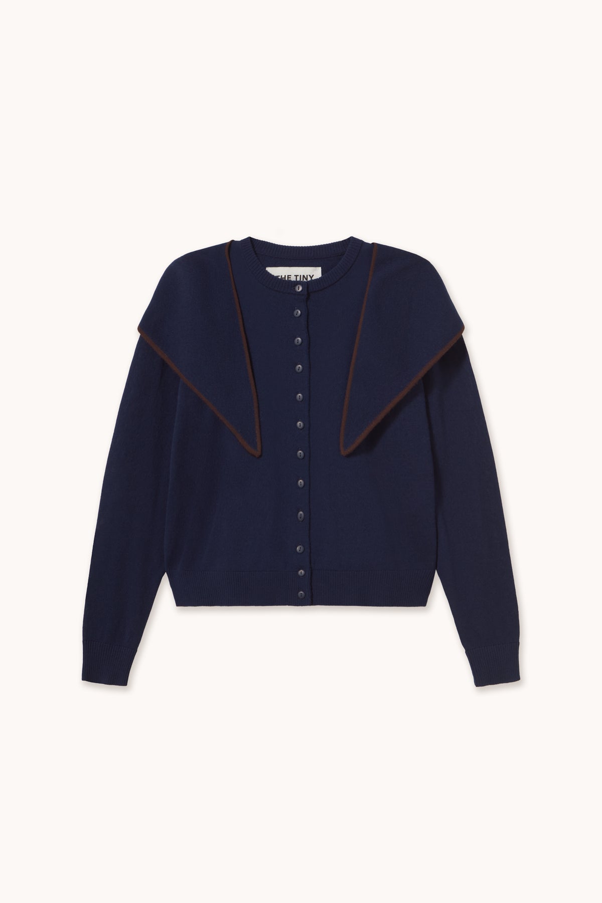 Gilet Lara pour femme, écharpe au col, col rond.