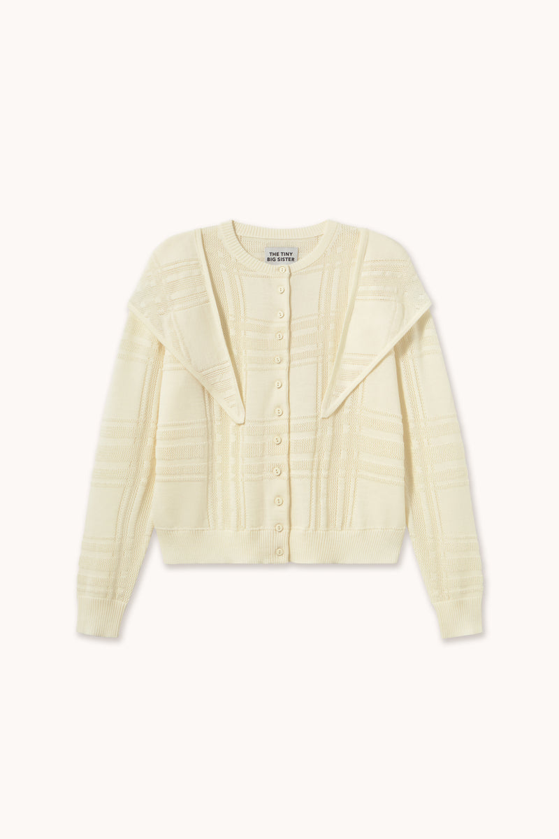 Gilet Lara à col à carreaux pour femme