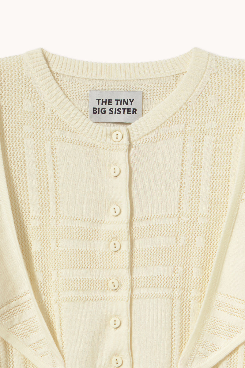 Gilet Lara à col à carreaux pour femme