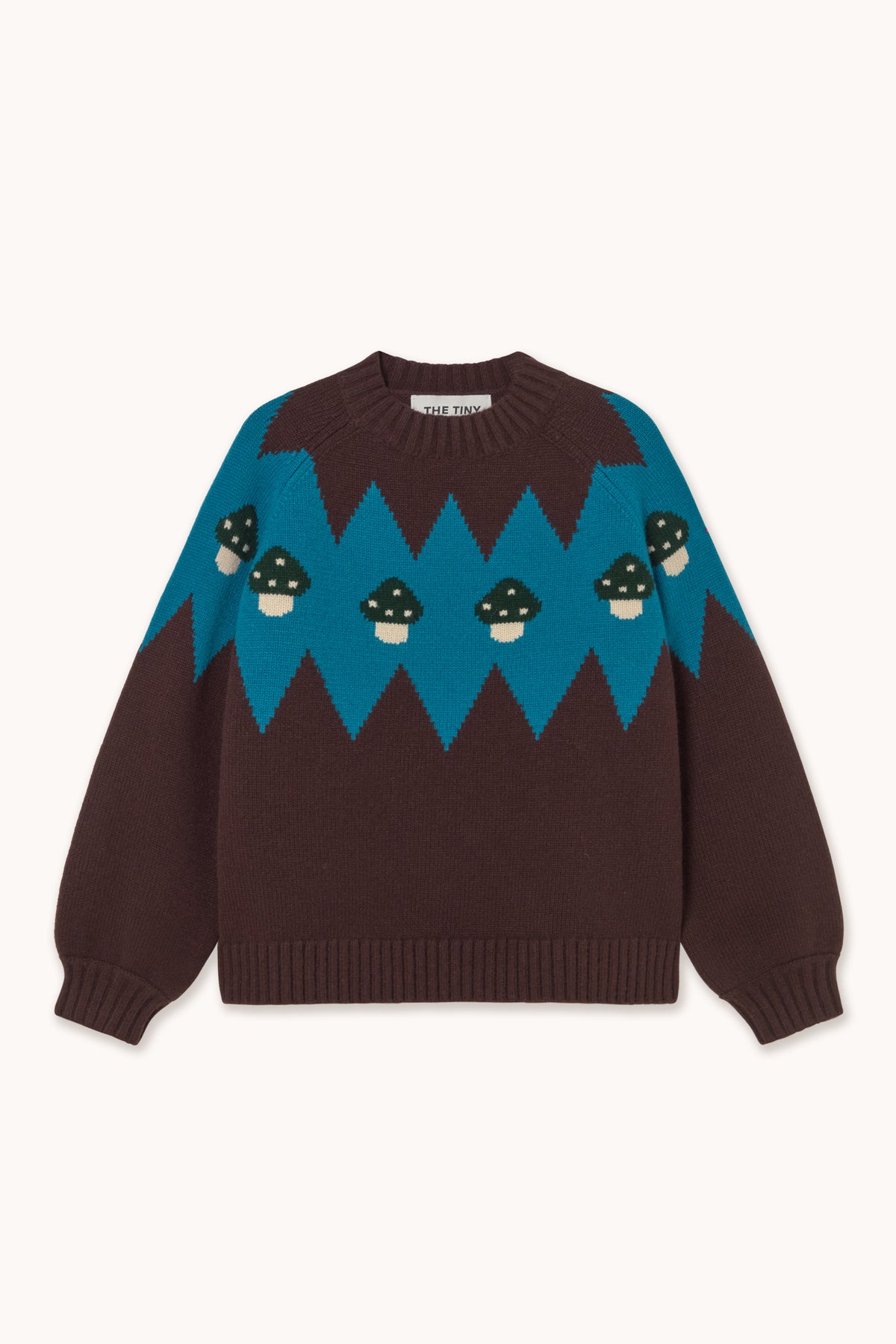 Woman Mushrooms Sweater UMBER