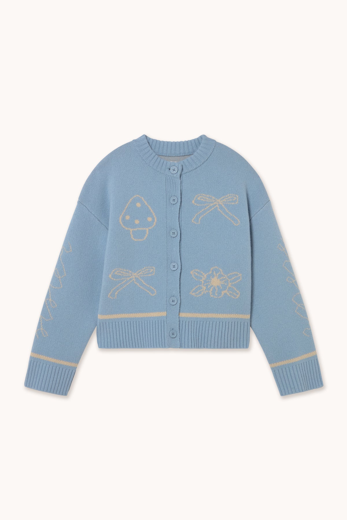 Bows Cardigan DENIM BLUE