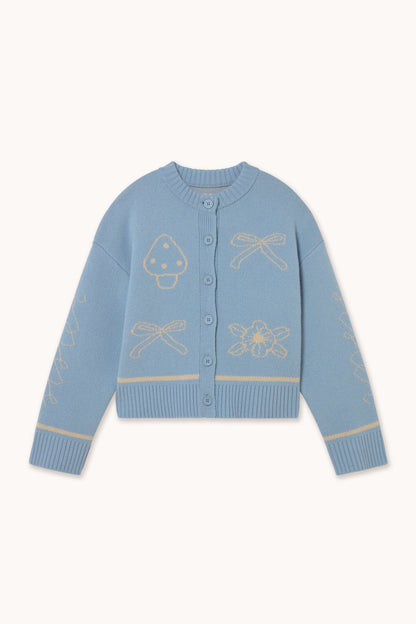 Bows Cardigan DENIM BLUE