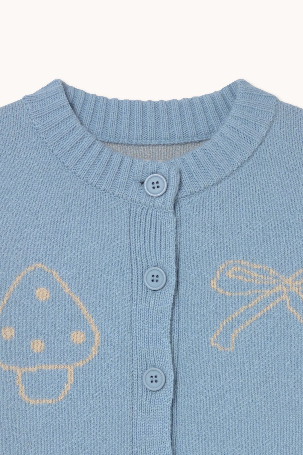 Bows Cardigan DENIM BLUE