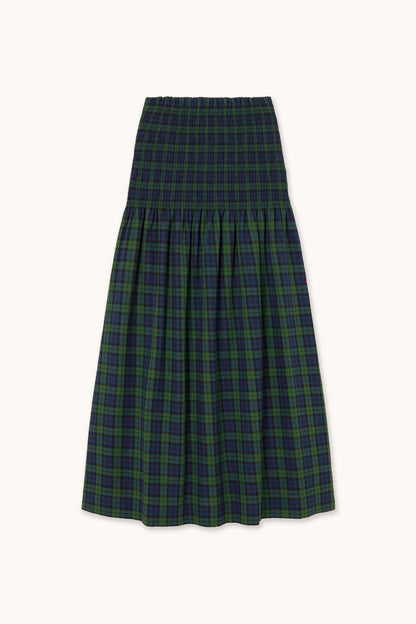 Green Check Smock Skirt