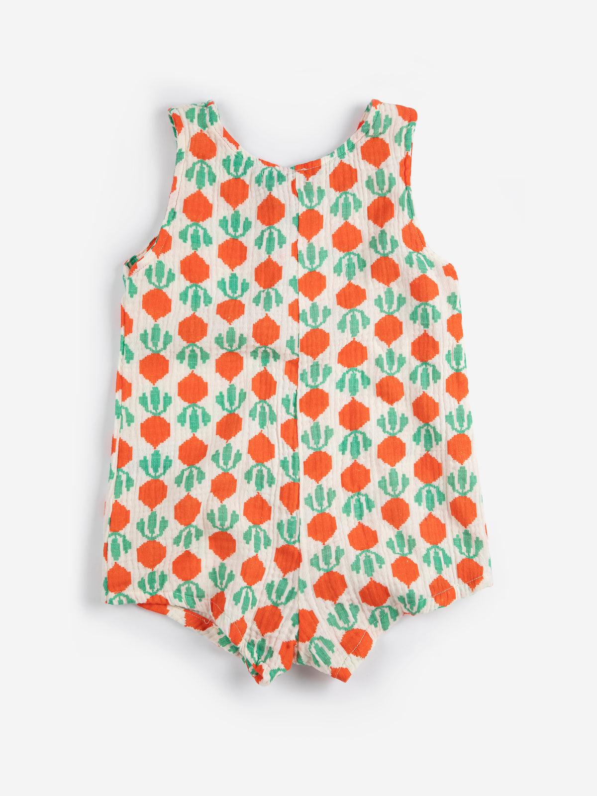 Cool Radish all over woven playsuit WHITE