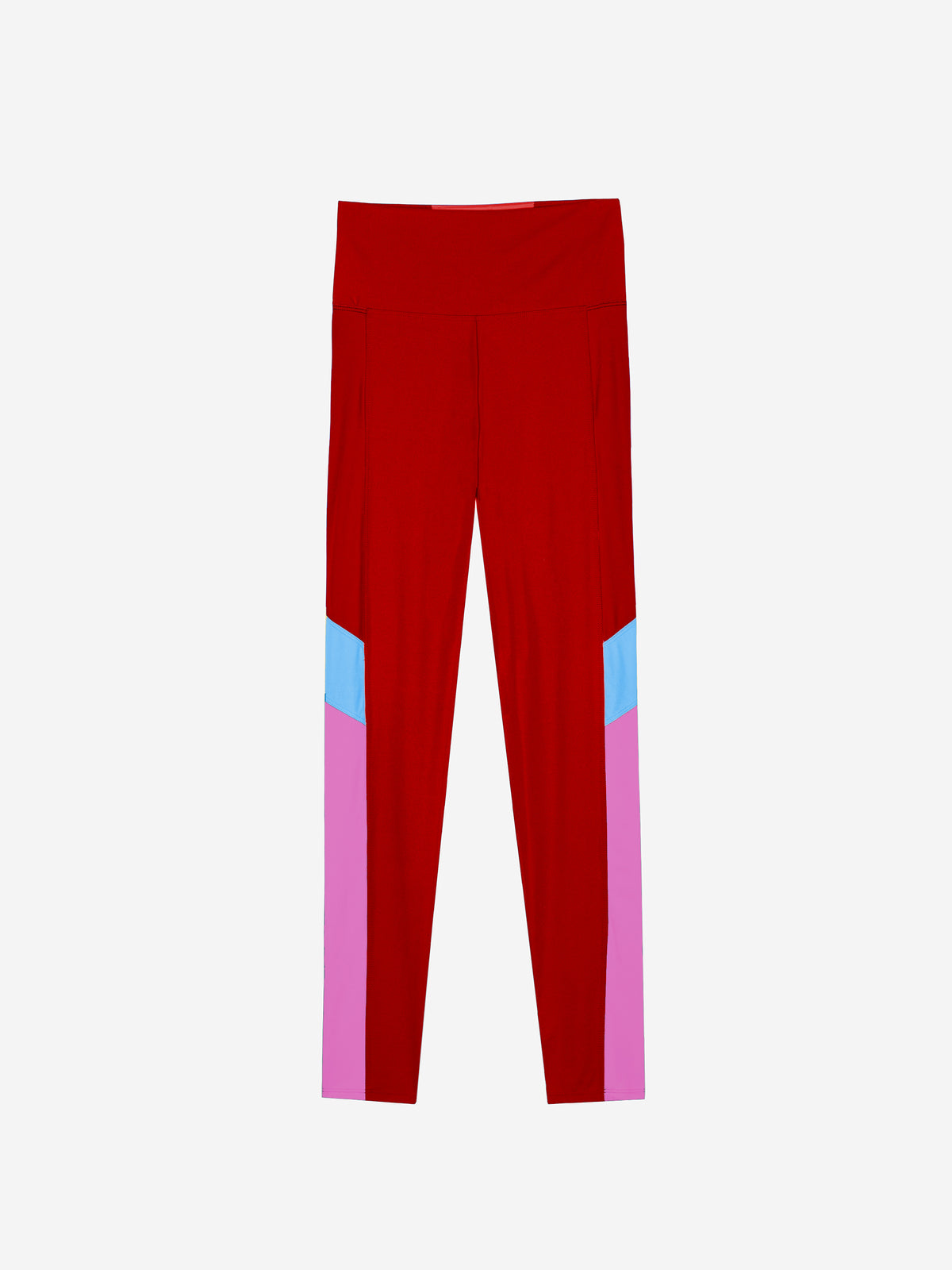 Leggings in cotone a coste BLUE
