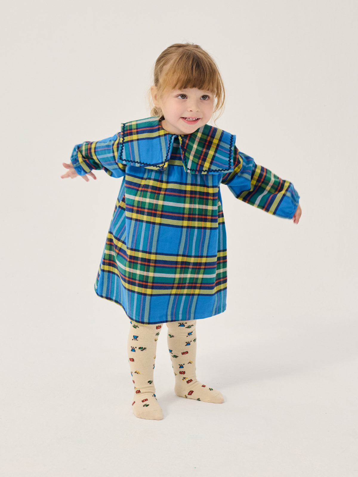 Babykleid mit Karomuster