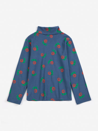 Stamp Bloom all over turtle neck T_shirt