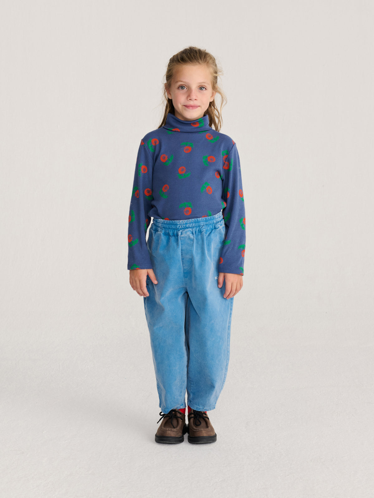 Stamp Bloom all over turtle neck T_shirt