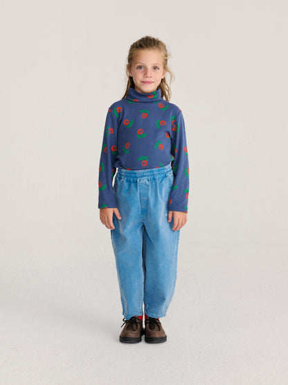 Stamp Bloom all over turtle neck T_shirt