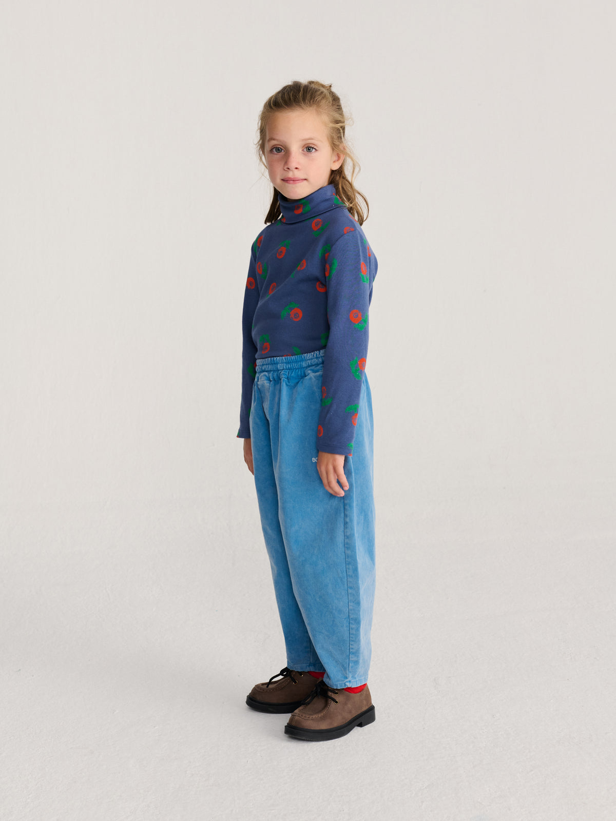 Stamp Bloom all over turtle neck T_shirt