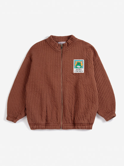 Beast Tag gestepptes Sweatshirt mit Reißverschluss