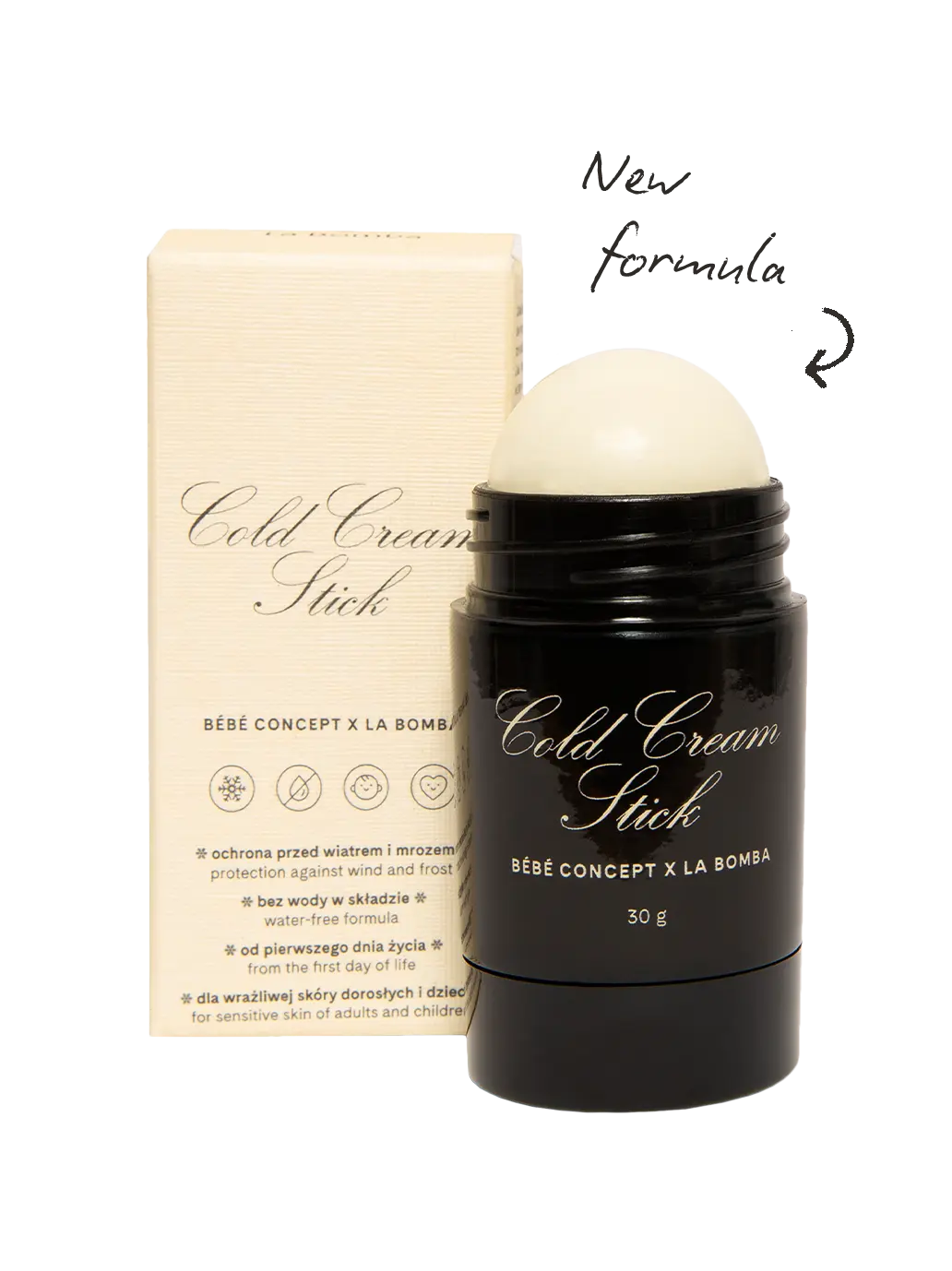 Uniwersalny ochronny sztyft Cold Cream Stick La Bomba BEBE Concept 
