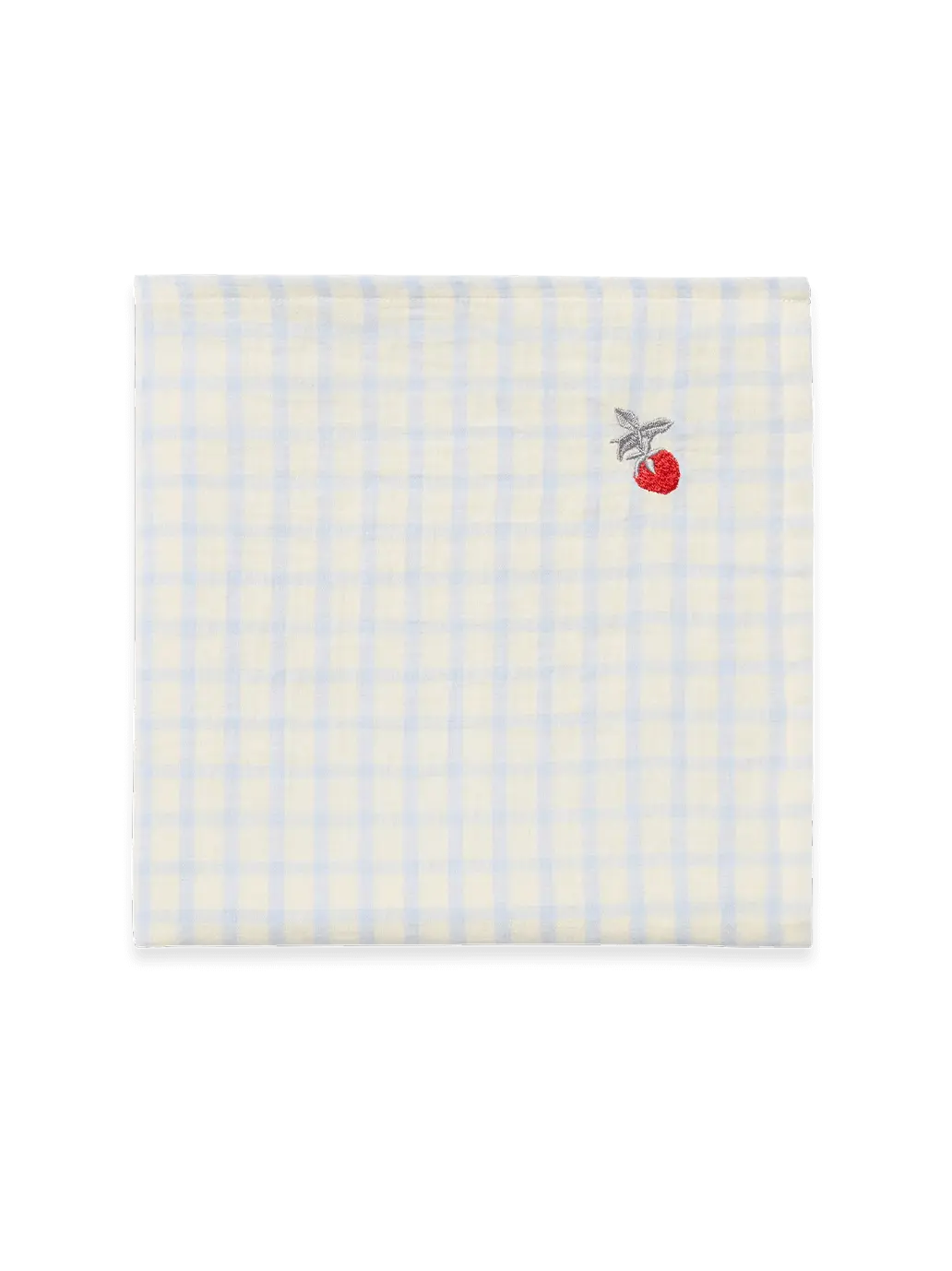 Muślinowy otulacz Gingham Sky Blue Garbo &amp; Friends BEBE Concept 