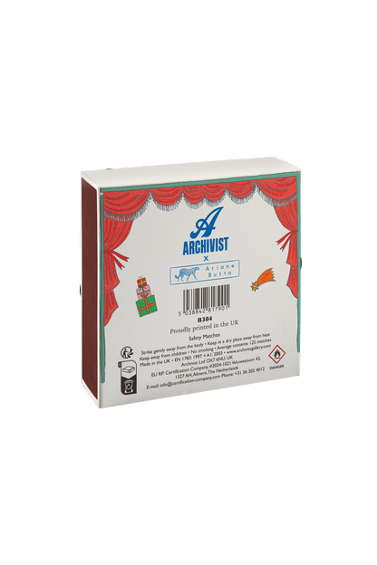Luxury matches in a decorative square box THE NUTCRACKER