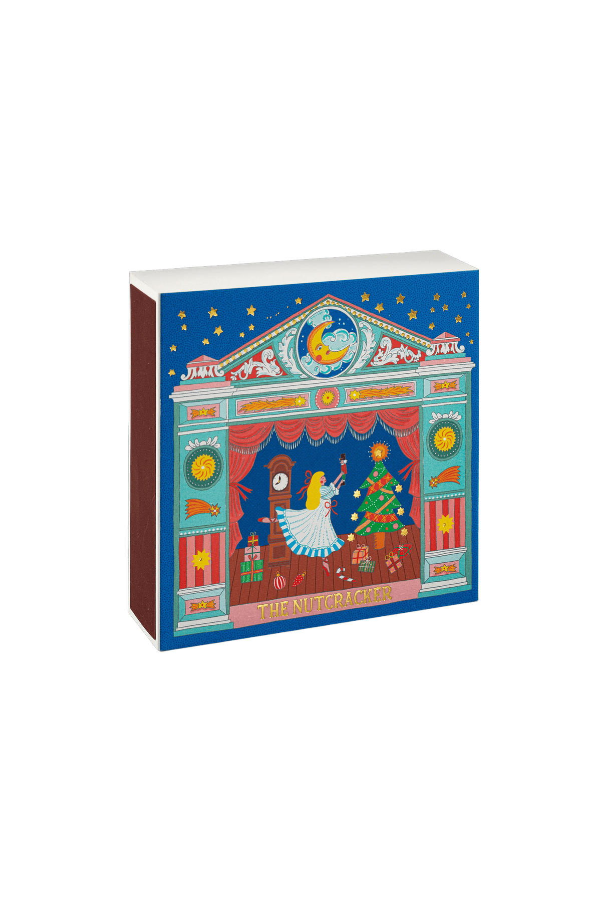 Luxury matches in a decorative square box THE NUTCRACKER