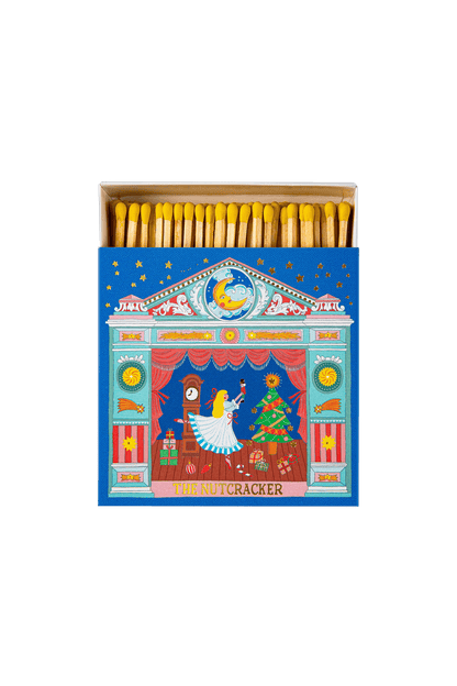 Luxury matches in a decorative square box THE NUTCRACKER