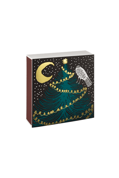 Luksusowe zapałki w ozdobnym pudełku OWL, MOON AND TREE