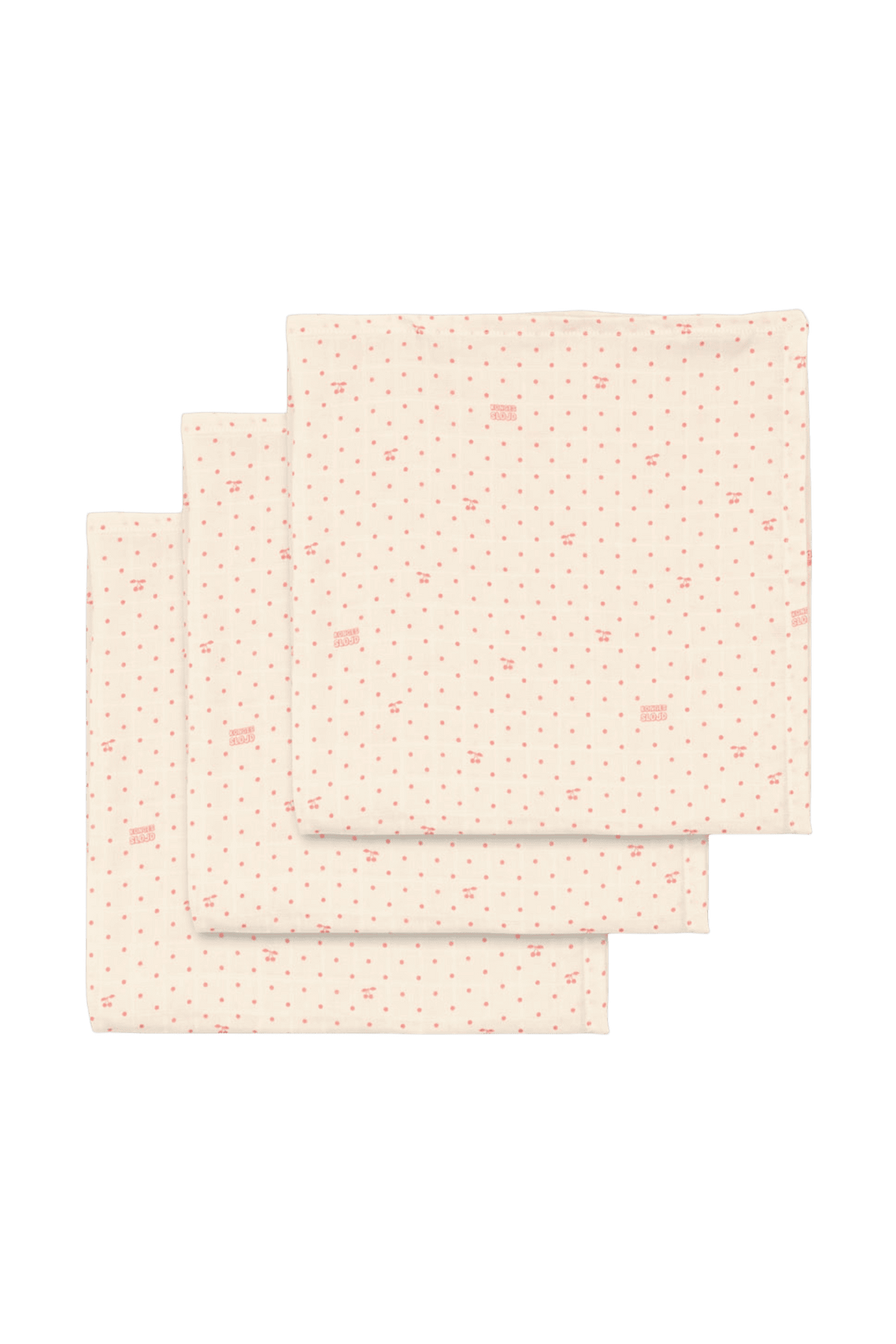 Muslin Cloth Set CHERRY DOT