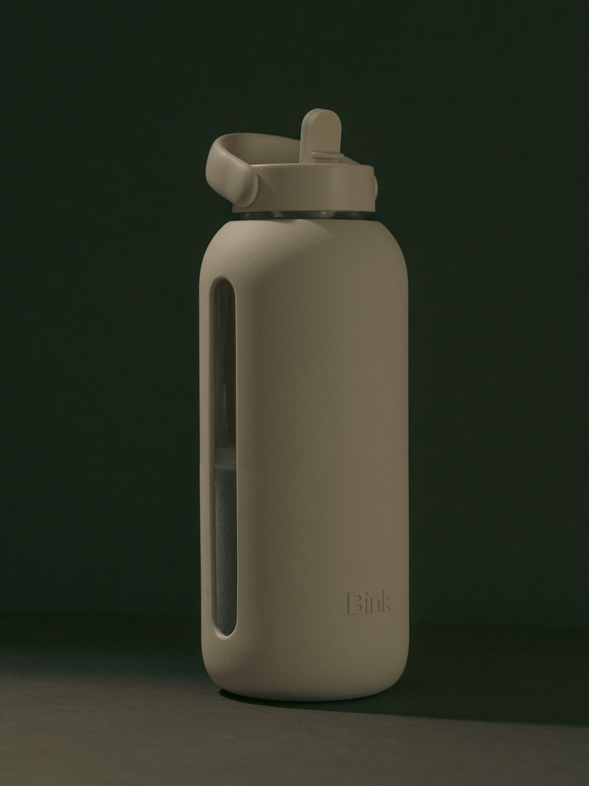 Day Bink glass water bottle STONE