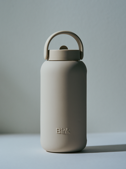 Day Bink glass water bottle STONE