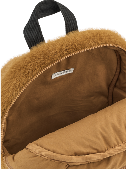 Denise Tiger Plush Backpack GOLD CARAMEL