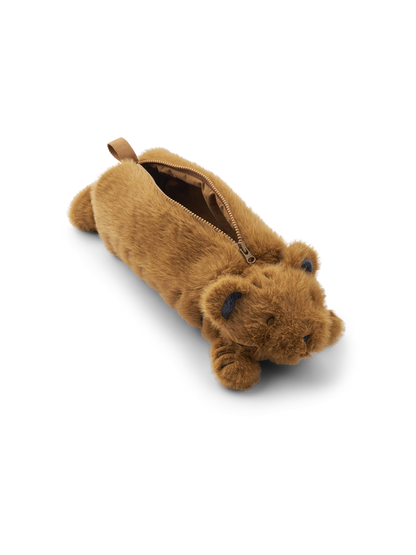 Dalina Tiger Plush Pouch GOLD CARAMEL