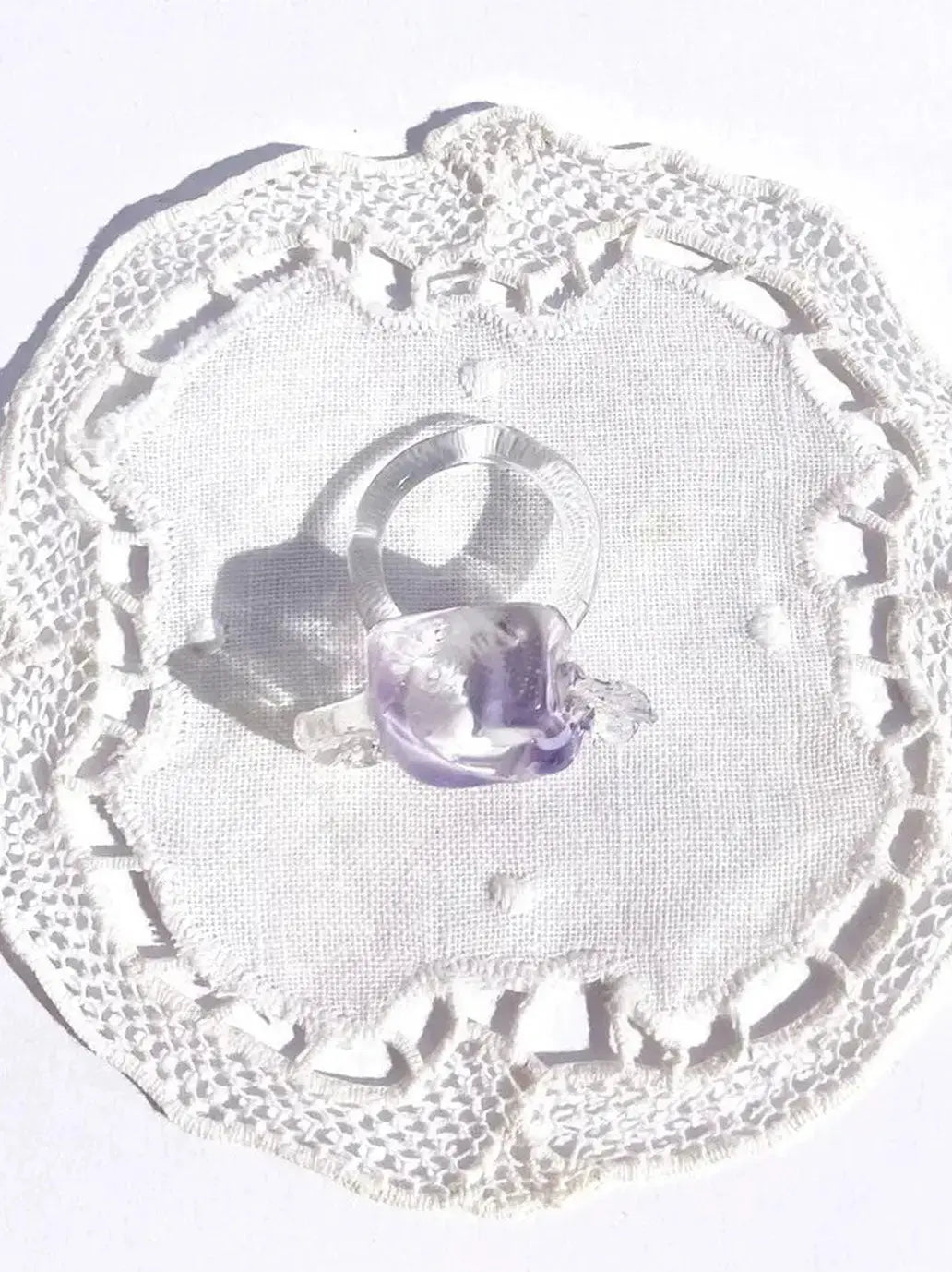 Big Candy Glass Ring Vivian Alarcon BEBE Concept 