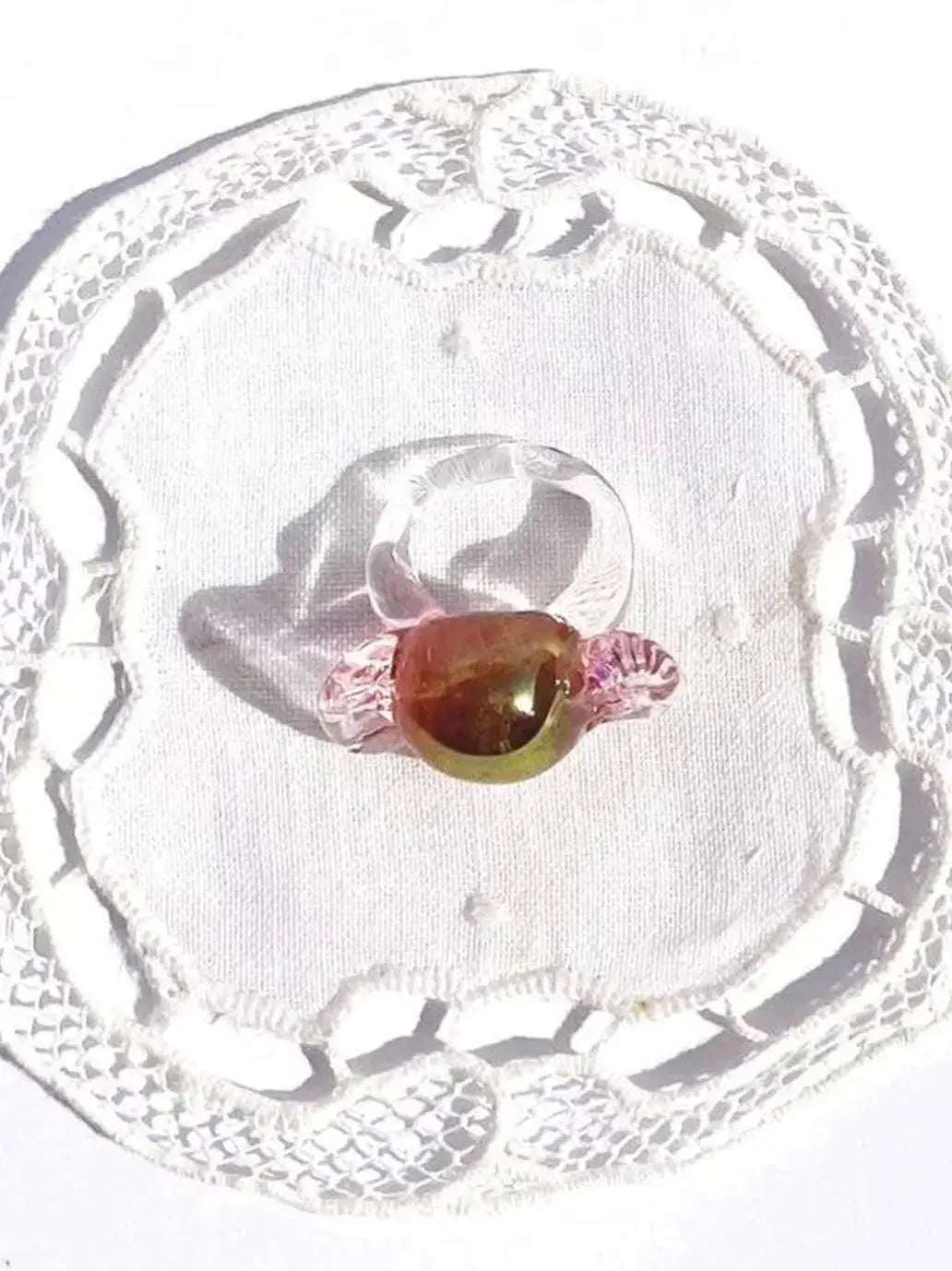 Big Candy Glass Ring Vivian Alarcon BEBE Concept 