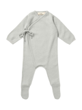 Baby-Strampler aus Kaschmir LIGHT BLUE