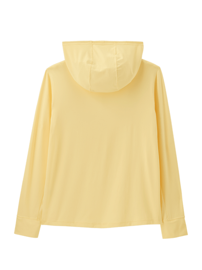Capilene® Silkweight Hoodie für Kinder mit LSF 40+ Schwimmshirt BUTTERCUP YELLOW