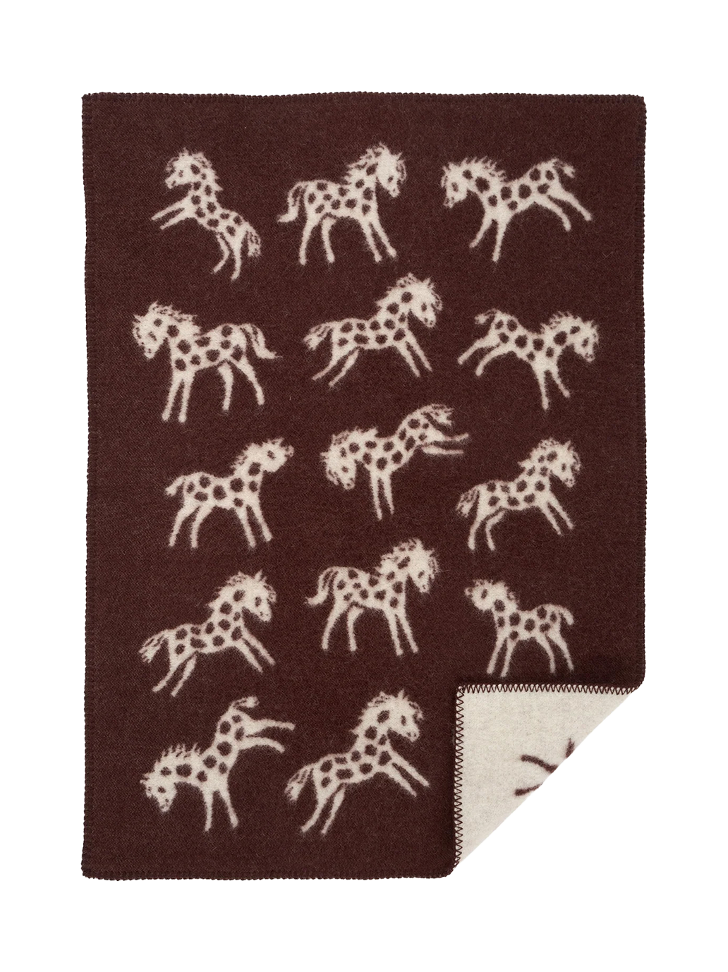 Babydecke aus Pony-Lammwolle