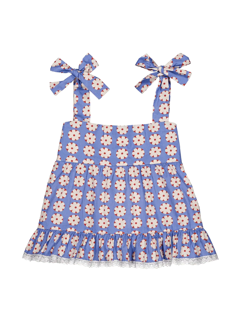 Lucie blouse Pomponette Blue Hello Simone BEBE Concept 