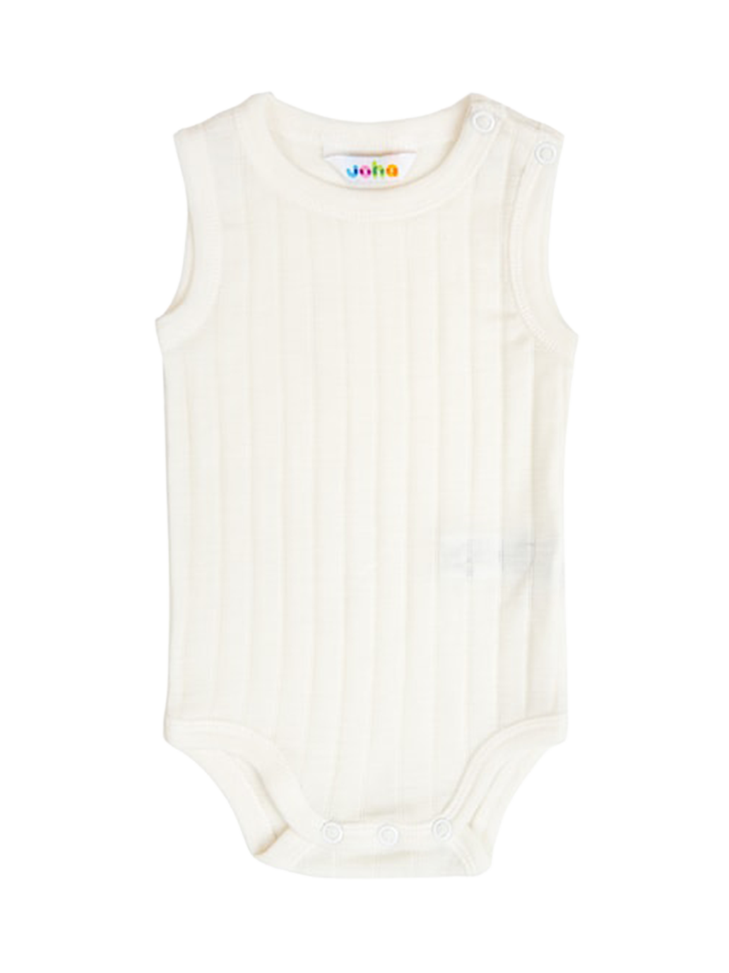 Sleeveless Baby Bodysuit Merino &amp; Silk WHITE