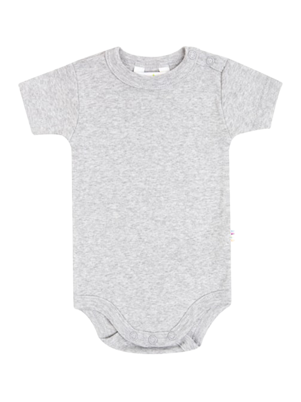 Body de algodón para bebé con mangas cortas GREY