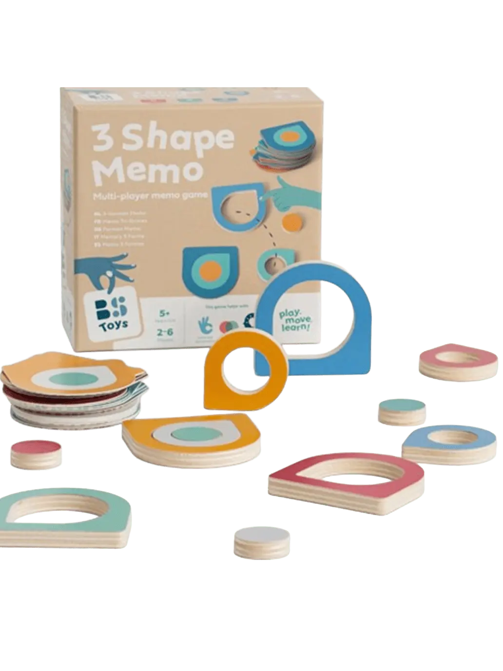 Logiczna gra Memory - dopasuj wzór BS Toys BEBE Concept 