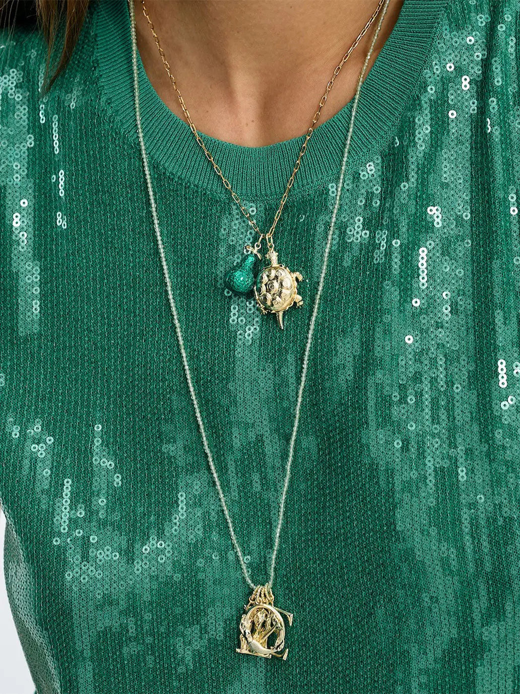 Naszyjnik Peridot Gemstone Anna + Nina BEBE Concept 