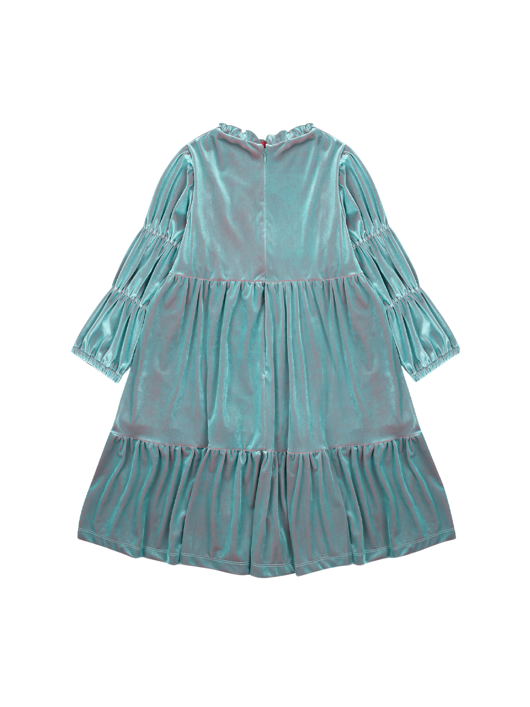 Šaty Shirring Velvet Dress