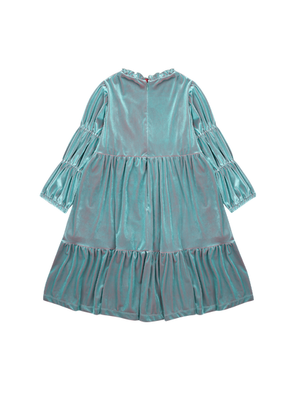 Šaty Shirring Velvet Dress