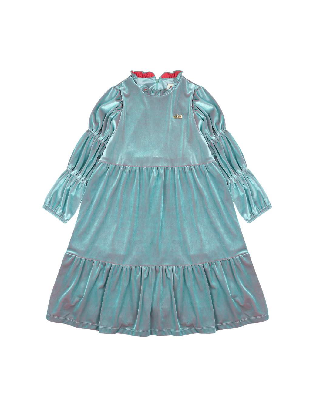 Šaty Shirring Velvet Dress