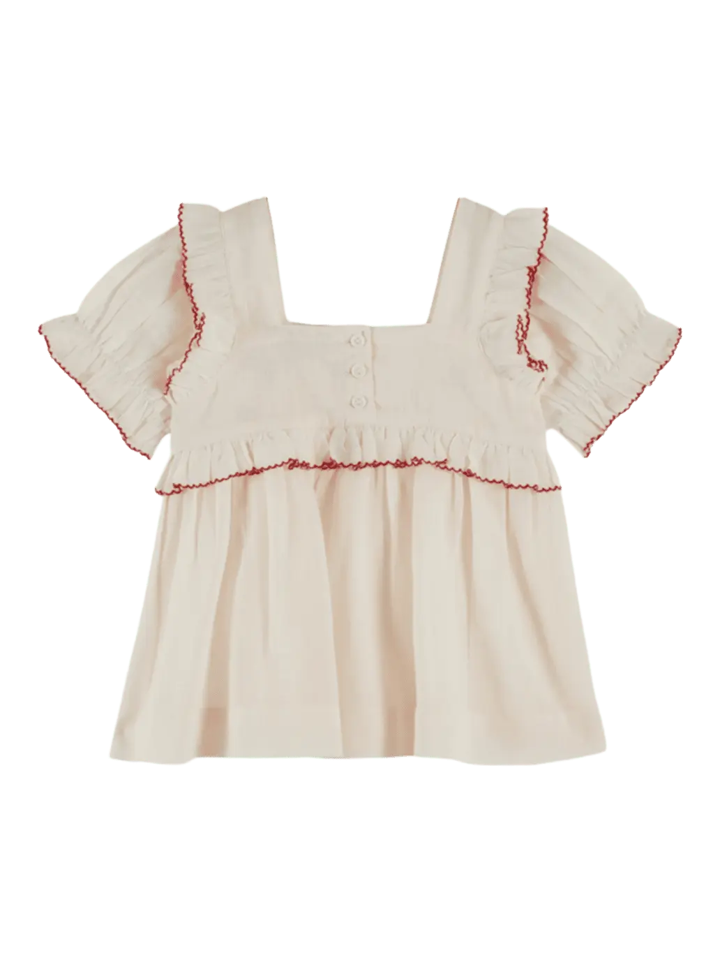 Fraise Embroidery Blouse Emile et Ida BEBE Concept 