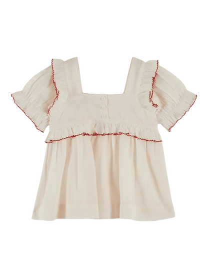 Fraise Embroidery Blouse Emile et Ida BEBE Concept 
