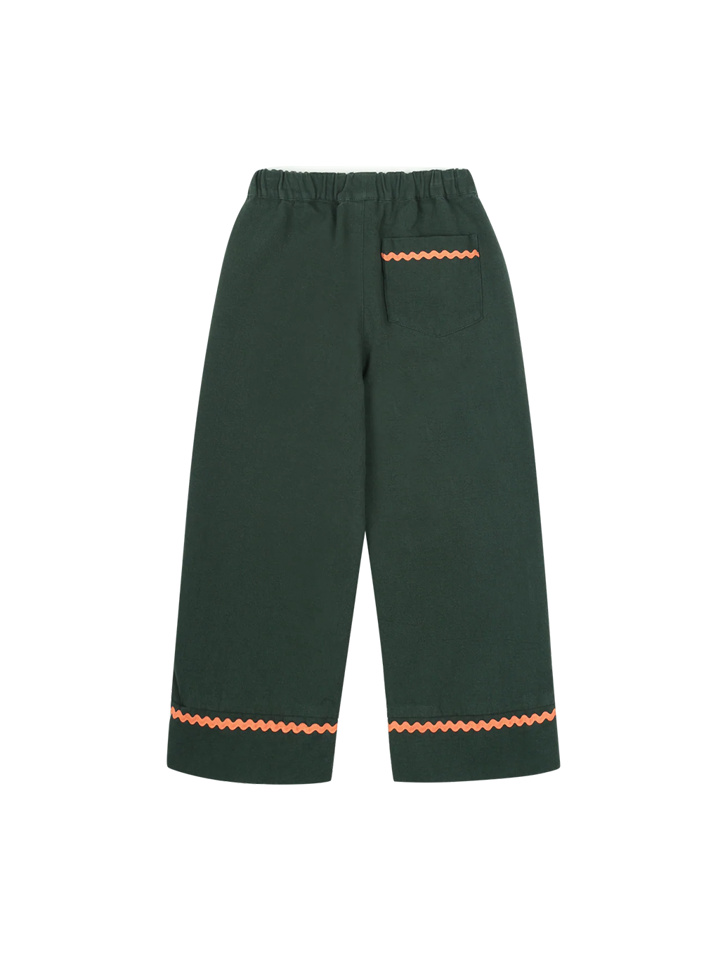 Pantaloni Jellymallow Zigzag in tessuto verde